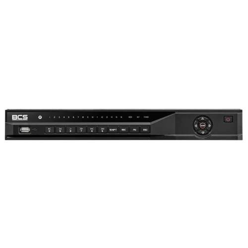 8-kanals IP-registrator BCS-L-NVR0802-A-4KE Samarbete med kameror upp till 8Mpx upplösning