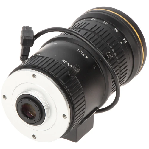 IR zoomobjektiv MEGA-PIXEL PFL1575-A12D 4K UHD 15... 75mm DC DAHUA