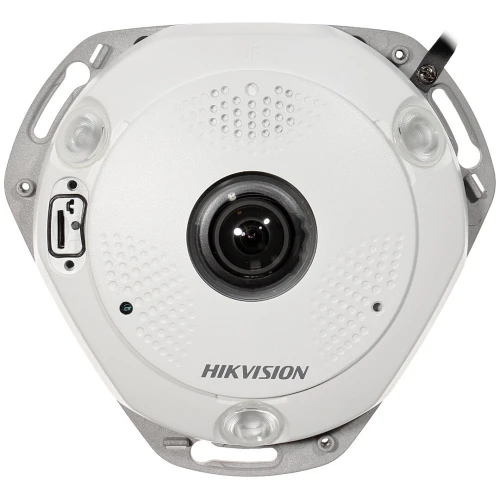 Vandal-säker IP-kamera DS-2CD63C5G0-IVS Fish Eye Hikvision