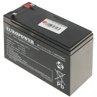 Batteri 12V/7.2AH-EUROPOWER-EP