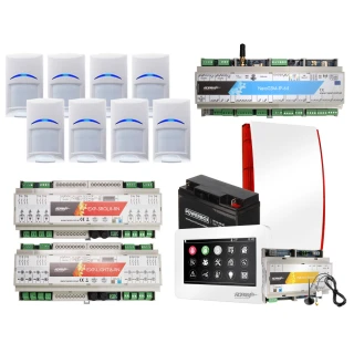 Larmsystem Ropam NeoGSM-IP-64 DIN, Vit, 8x Sensorer, Styrning av rullgardiner, belysning, GSM-notifiering, Wifi