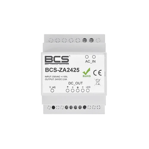 BCS-ZA2425 Strömförsörjning 24V 2,5A