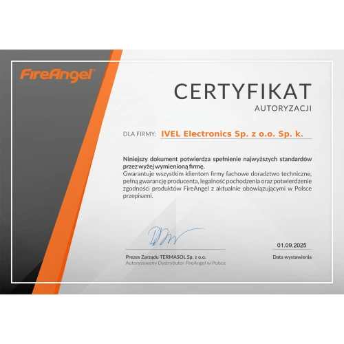 Kolmonoxidsensor med display FA3322-INT FireAngel