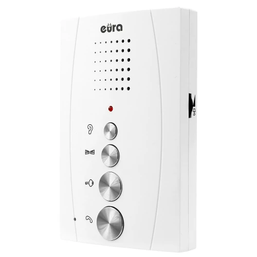 EURA ADP-38A3 ENTRA set vit enfamilj högtalande intercom med kodlåda