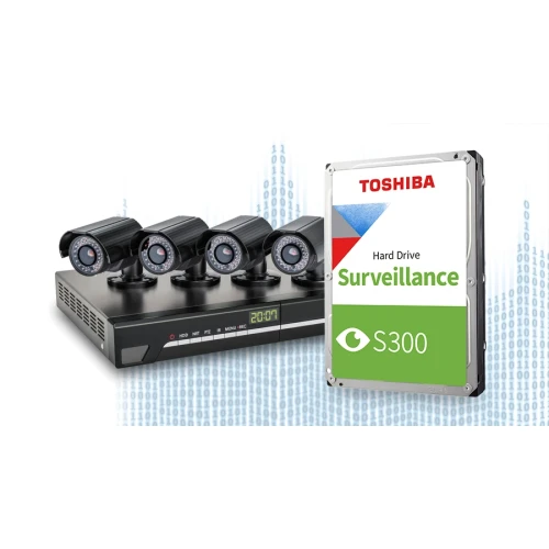 Toshiba S300 Surveillance 6TB hårddisk för övervakning