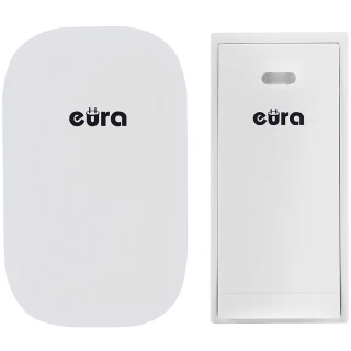 EURA WDP-81H2 ''SONG'' trådlös dörrklocka - batterifri, knapp (kinetisk), möjlighet till utbyggnad