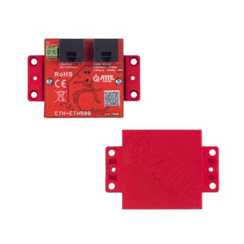 Ekstender zasięgu LAN+PoE ATTE zasięg do 800m ETH-ETH500-SET