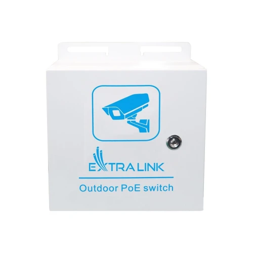 Extralink Atlas | Extern PoE-switch | 8x RJ45 1000Mb/s PoE, 2x SFP, 120W, aktiv kylning