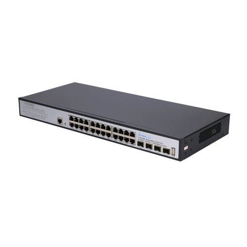 Extralink Hypnos | Switch | 24x RJ45 1000Mb/s, 4x SFP+, L3, hanterbar