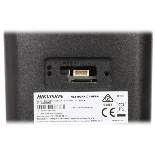 Vandal-säker IP-kamera DS-2CD2646G2-IZS(2.8-12MM)/C/BLACK ACUSENSE - 4Mpx 2.8...12m Hikvision