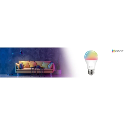 Intelligent RGB-lampa med ljusstyrnings- och färgändringsfunktion från EZVIZ