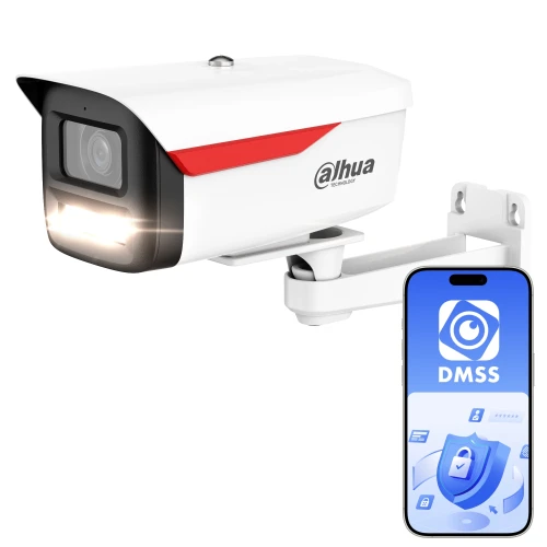 Dahua IPC-HFW2849M-S-LED-0360B-B-PRO tubformad IP-kamera, WizColor