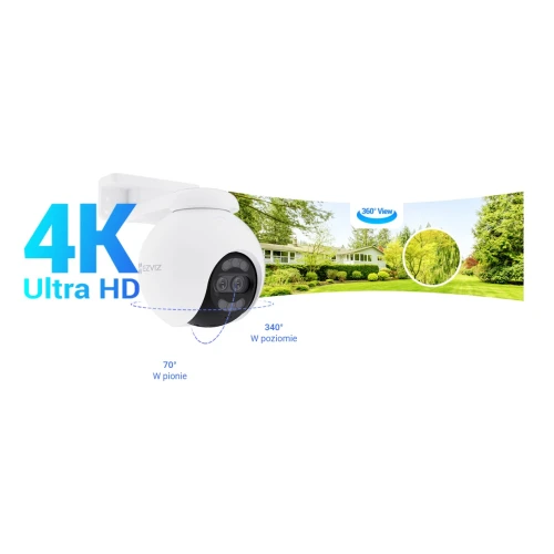 IP-kamera med rotering Wi-Fi EZVIZ H80x 4K, ColorFull