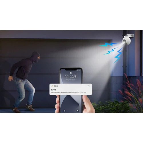 WiFi-roterande kamera EZVIZ H8 Pro 3k 5Mpx Smart detektion, spårning