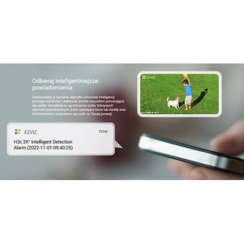 EZVIZ CS-H3C 5Mpx Trådlös Utomhuskamera Wifi App Detektering