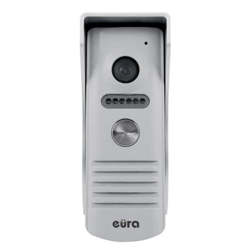 Yttre modulär kassett för EURA VDA-13A3 EURA CONNECT videodörrtelefon, enfamiljshus, grå, infrarött ljus