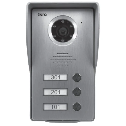 Yttre modulär kassett för EURA VDA-24A3 EURA CONNECT videodörrtelefon för tre familjer