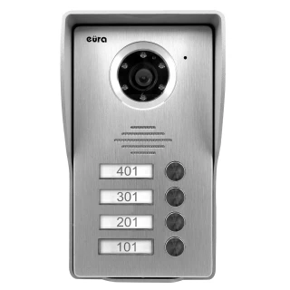 Yttre modulär kassett för EURA VDA-35A3 EURA CONNECT videodörrtelefon för fyra familjer