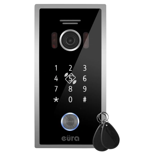 Yttre kassett för videodörrtelefon EURA VDA-51C5/P - 1080p-kamera, RFID-läsare