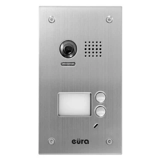 Ytterkassett för videodörrtelefon EURA VDA-78A5 2EASY infälld 2-lägenhets