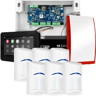 Komplett larmsystem NeoGSM-IP, 6x BOSCH detektor, TPR-4BS-P, GSM WiFi
