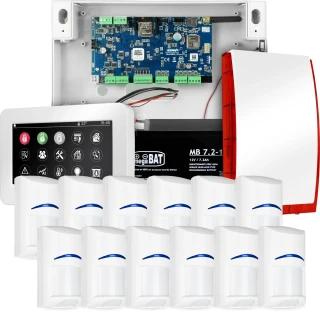 Komplett larmsystem NEOLTE-IP, 12x BOSCH-detektor, TPR-4WS-P, GSM WiFi
