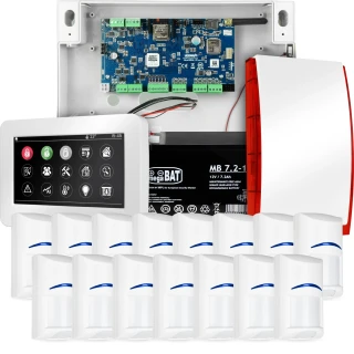 Komplett larmsystem NEOLTE-IP, 15x BOSCH detektor, TPR-4WS-P, GSM WiFi