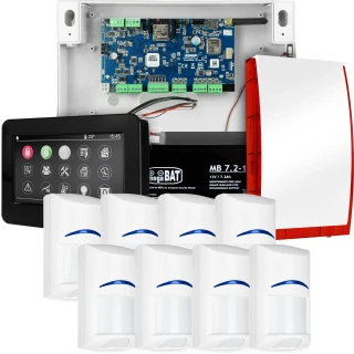 Komplett larmsystem NEOLTE-IP, 8x detektor BOSCH, TPR-4BS-P, GSM WiFi