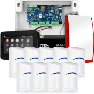 Komplett larmsystem NEOLTE-IP, 9x BOSCH detektor, TPR-4BS-P, GSM WiFi