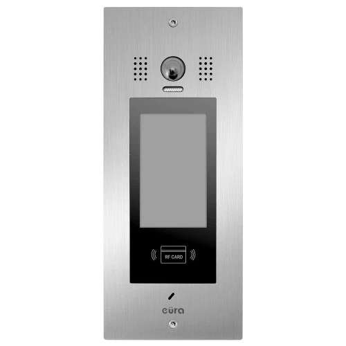 Yttre modulär kassett EURA PRO IP VIP-61A5 för flera hyresgäster, infälld, LCD, RFID-läsare