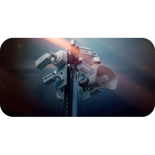 Mobilt övervakningstorn BCS MOBILCAM P750 med CCTV-system och lätt släpvagn