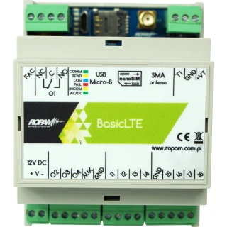 Kommunikationsmodul LTE 2G/4G, 12V/DC, BasicLTE-D4M Ropam