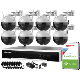 Övervakningsset trådlöst Hikvision Ezviz 8 kameror C8T WiFi FullHD 1TB