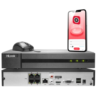 NVR-4CH-4MP/4P IP-registrator 4 kanal nätverk med POE HiLook av Hikvision