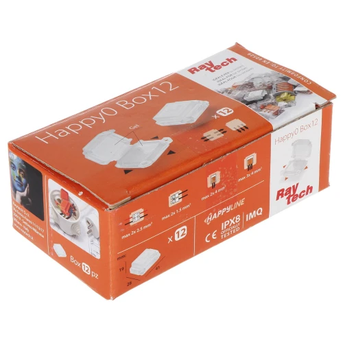 Anslutningsbox GELBOX HAPPY-0-BOX12 IP68 RayTech