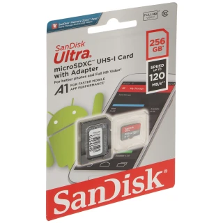 Minneskort SD-MICRO-10/256-SANDISK UHS-I sdxc 256GB Sandisk
