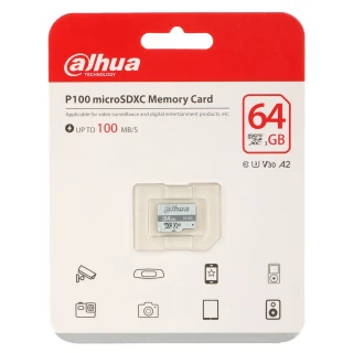 Minneskort TF-P100/64GB microSD UHS-I 64GB DAHUA