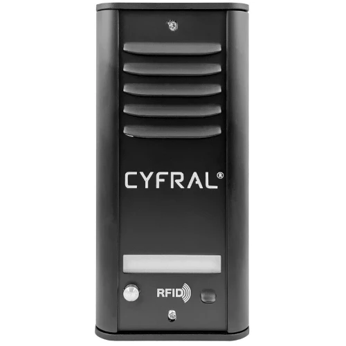 CYFRAL analogt panel för 1 hyresgäst COSMO R1 svart