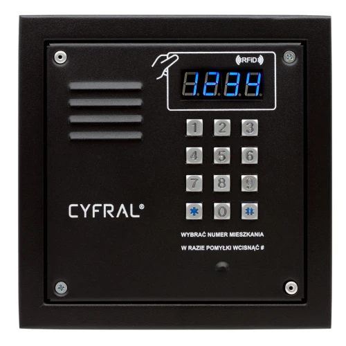 Digitalpanel CYFRAL PC-2000R svart med RFiD-läsare