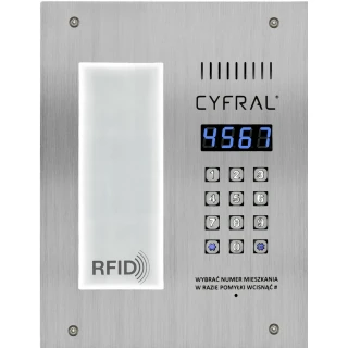 Digitalpanel Cyfral PC-3000RL med RFID närhetsbricka läsare