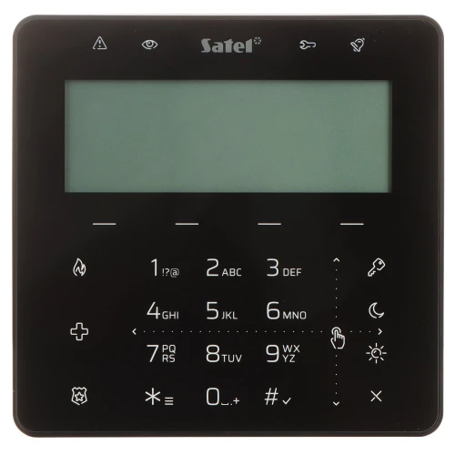 Sensoriskt tangentbord för larmsystemcentral INT-KSG2R-B SATEL