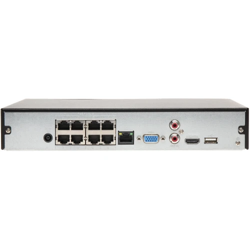 IP-registrator NVR4108HS-8P-4KS2/L 8 kanaler + 8-portars POE-switch DAHUA
