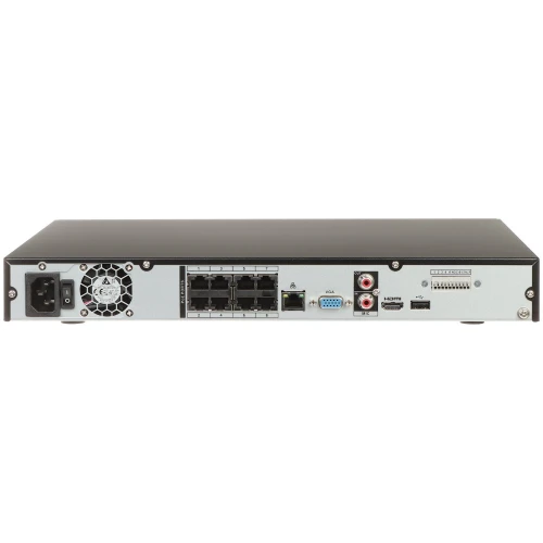 IP-registrator NVR4208-8P-EI 8 kanaler, 8 PoE WizSense DAHUA