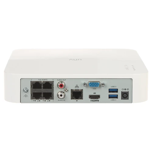 IP-registrator NVR301-04LX-P4 4 kanaler, 4 PoE UNIVIEW