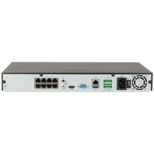 IP-registrator NVR302-08E2-P8-IQ 8 kanaler, 8 PoE UNIVIEW