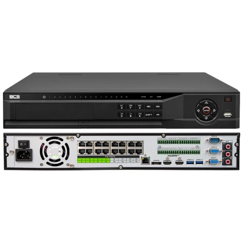 BCS-L-NVR1604-A-4K-16P 16-kanals IP-registrator PoE från BCS Line