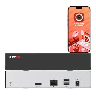 IP-nätverksinspelare KEEYO LV-V-NVR-9CH-E 9-kanalig
