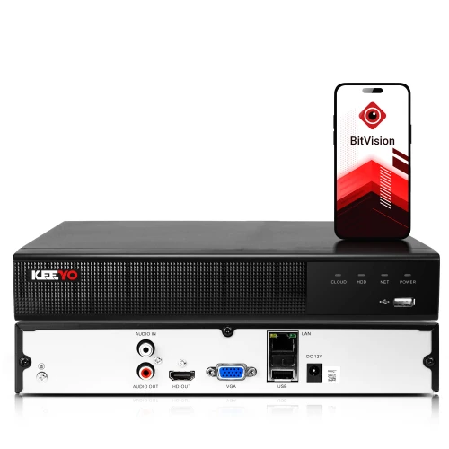 Övervakningssats KEEYO 4x LV-V-IP5M3AF-DL 4K AI-funktioner
