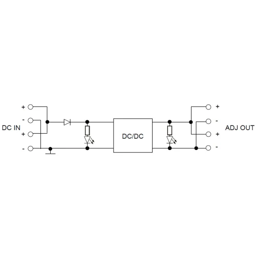 Modul för omvandlare PZU-3509-W4 DC/DC