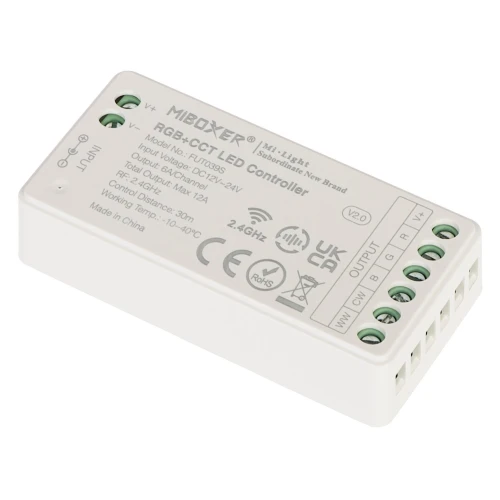 LED-belysningskontroll LED-RGBW-WC/RF 2.4 GHz, RGBCCT (RGBWW) 12... 24V DC MiBOXER / Mi-Light
